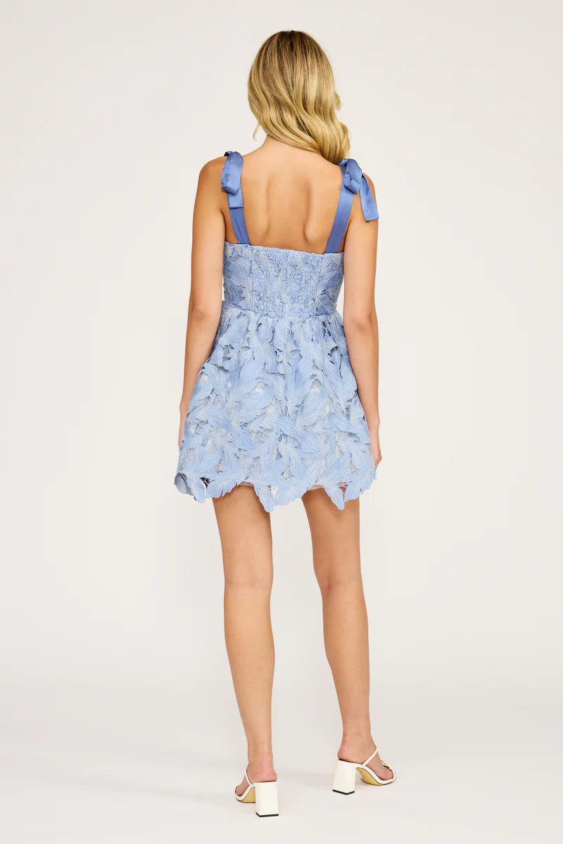 Micah Mini Lace Dress - Periwinkle