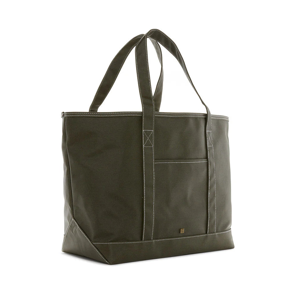 MAXI TOTE - Coated Canvas Large OLIVE