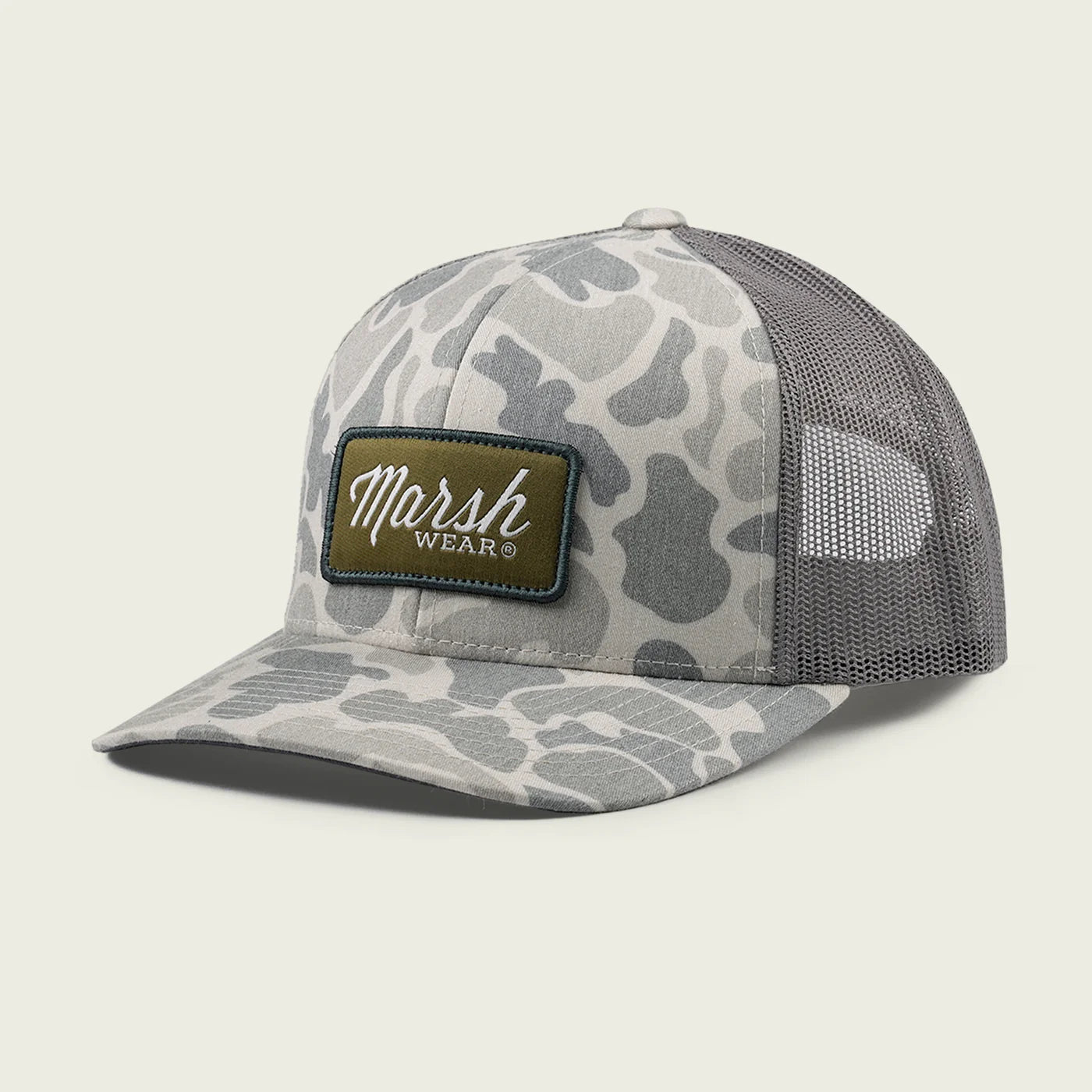 Script Trucker Hat - Stone Mallard Camo