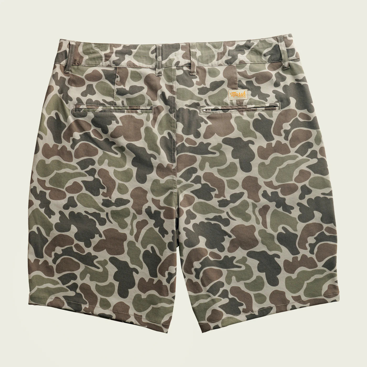 Prime Hagood Shorts in Dark Green Mallard Camo