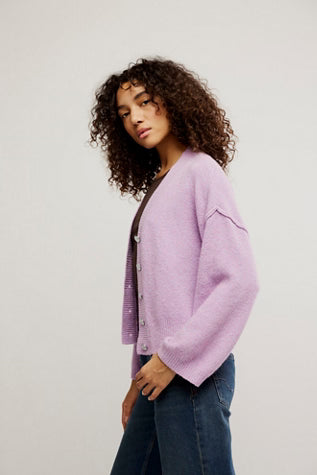 COOL OF THE NIGHT CARDI LILAC