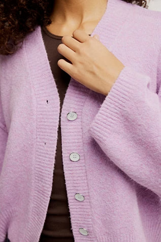 COOL OF THE NIGHT CARDI LILAC
