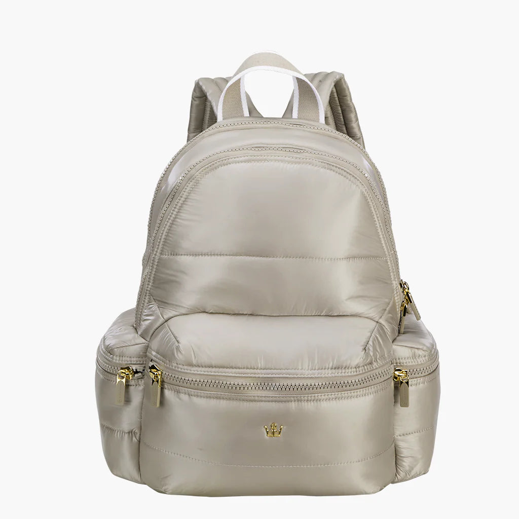 Mega Fluff Laptop Backpack- TAUPE