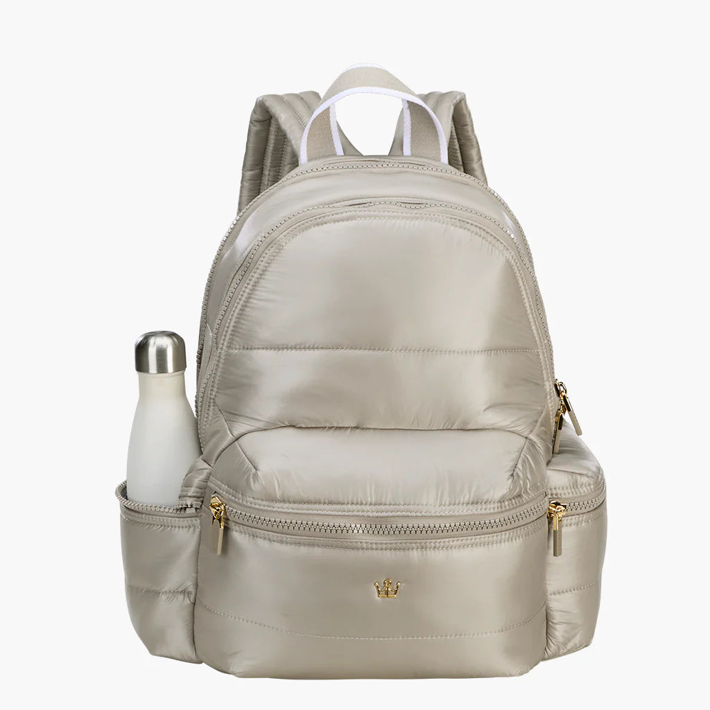 Mega Fluff Laptop Backpack- TAUPE