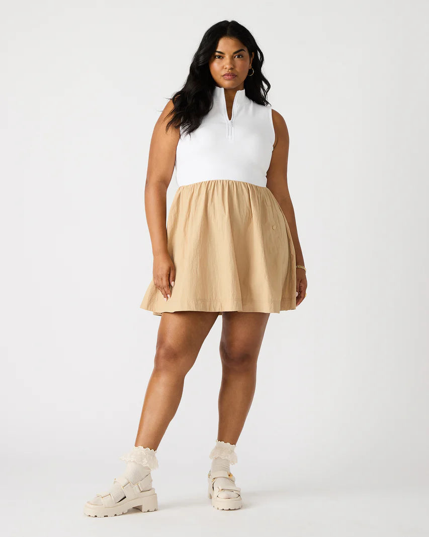 Lyon Dress Dusty Taupe