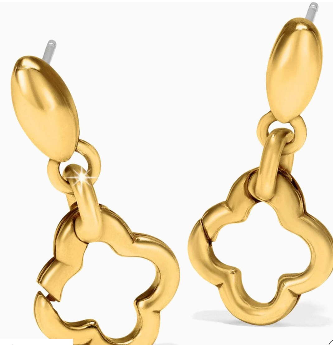 Amulet Post Earrings in Gold