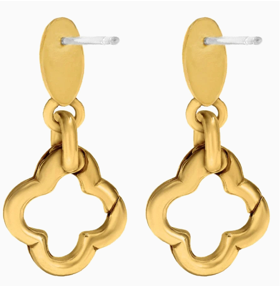 Amulet Post Earrings in Gold