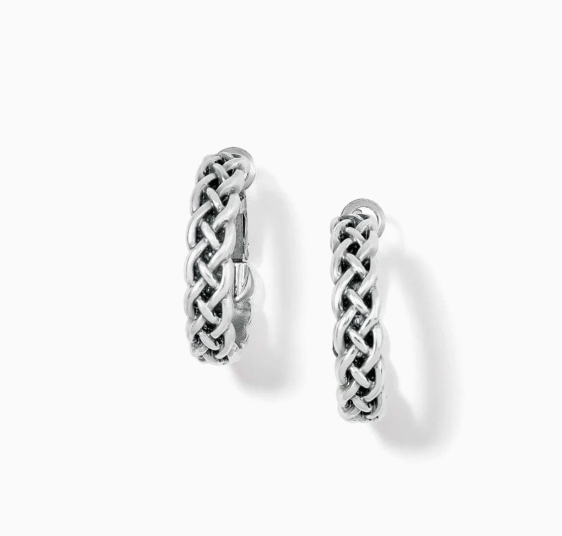 Interlok Braid Small Hoop Earrings