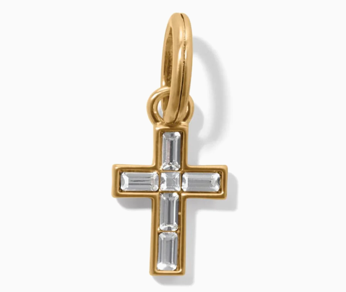 Golden Ray Cross Charm