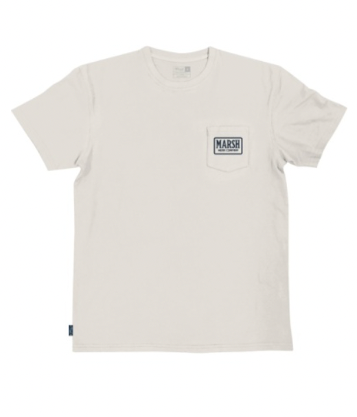 Badge Tshirt in Vintage White