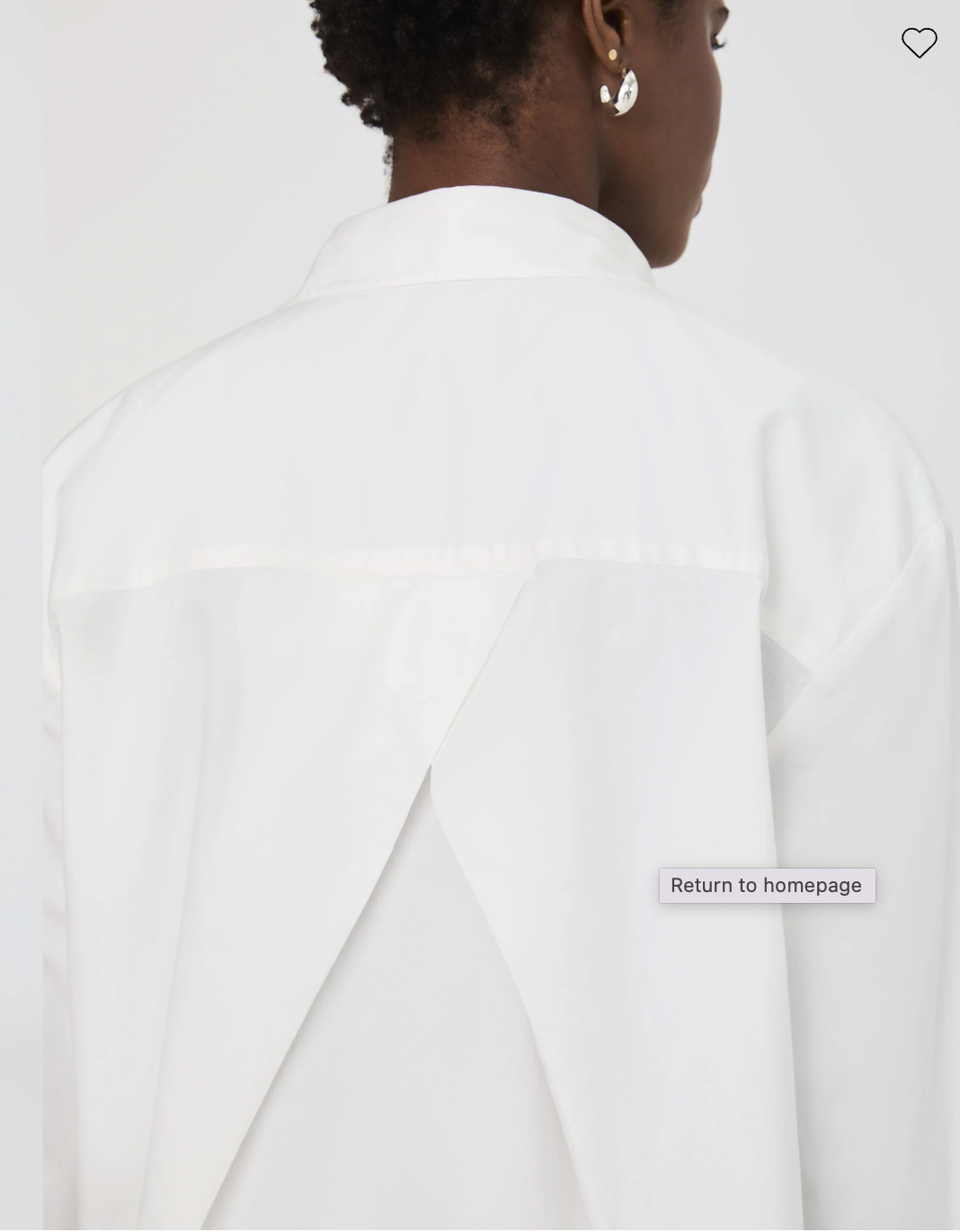 Alexis Cotton Shirt in Linen White