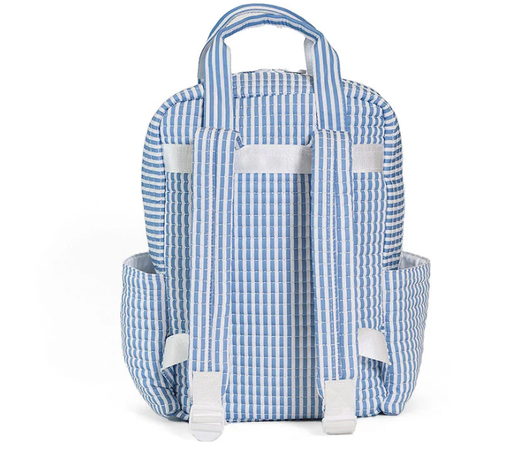 QUILTED ALL YOU NEED BAG - PIMLICO STRIPE CHAMBRAY