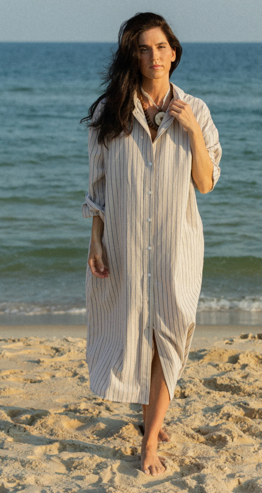 Easygoing Cotton Maxi Dress - Emerson Stripe