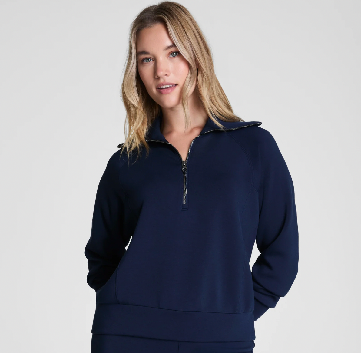 SPANX AirEssentials® Half Zip in Timeless Navy
