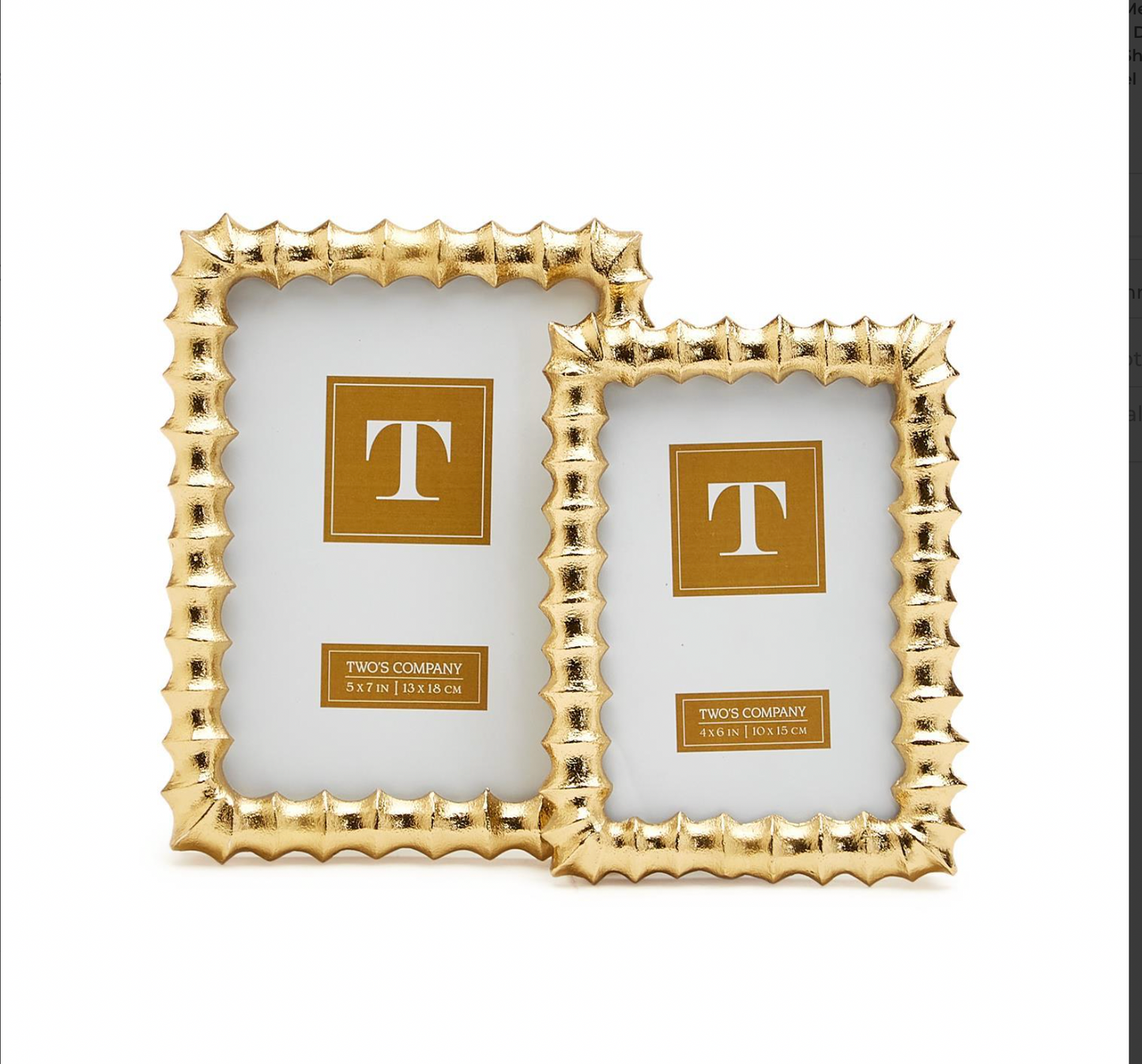 Gold Wave Photo Frame