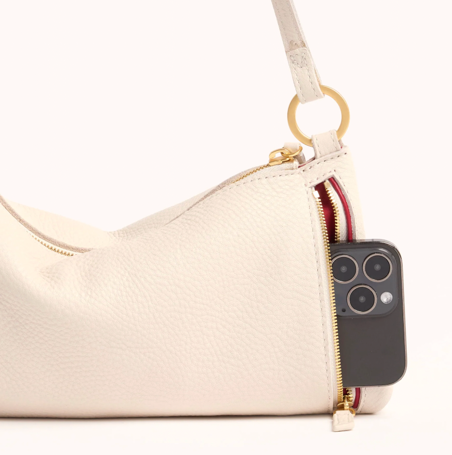 Kyle Small Calla Lily White/Brushed Gold