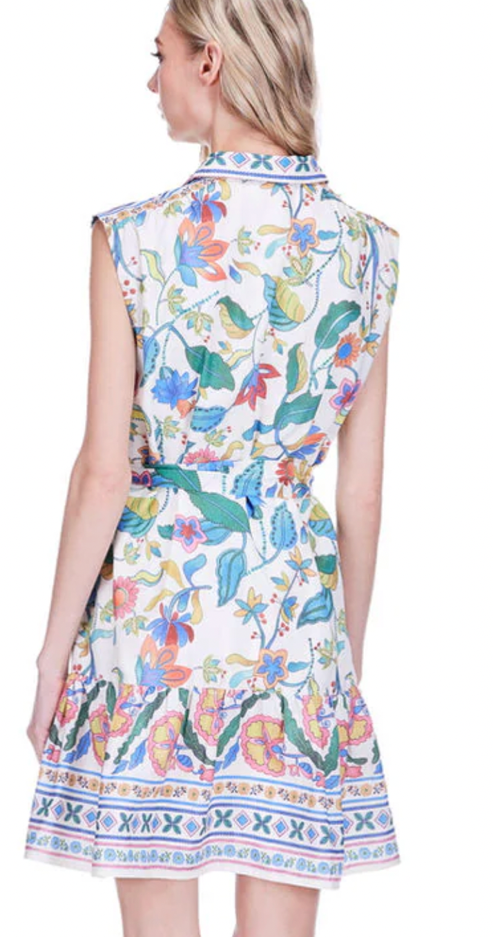 Festival Florals Shirt Dress