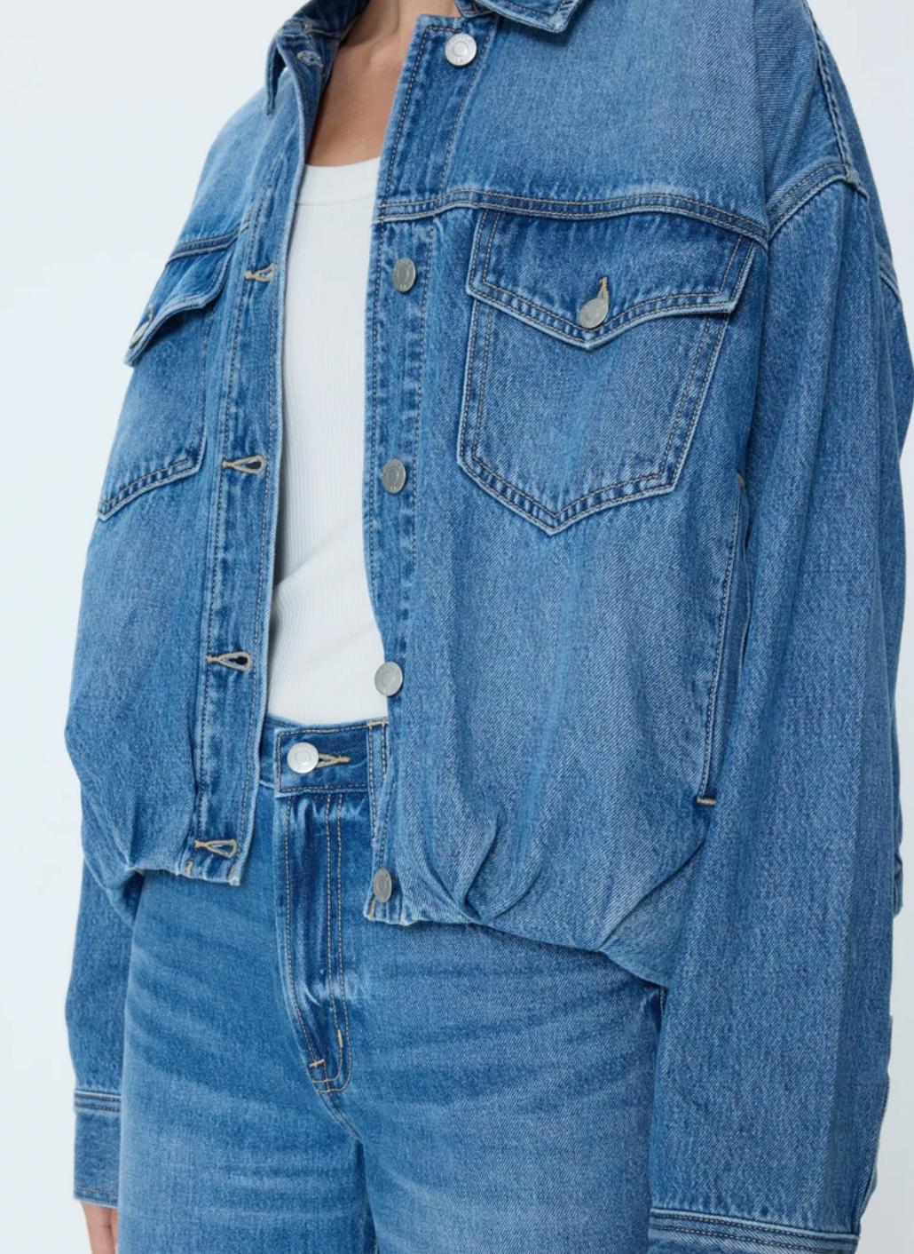 Bibi Blouson Trucker Jacket - Heartfelt
