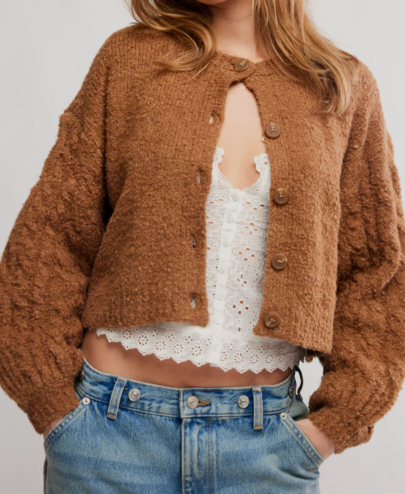 Thistle Cardi Macadamia