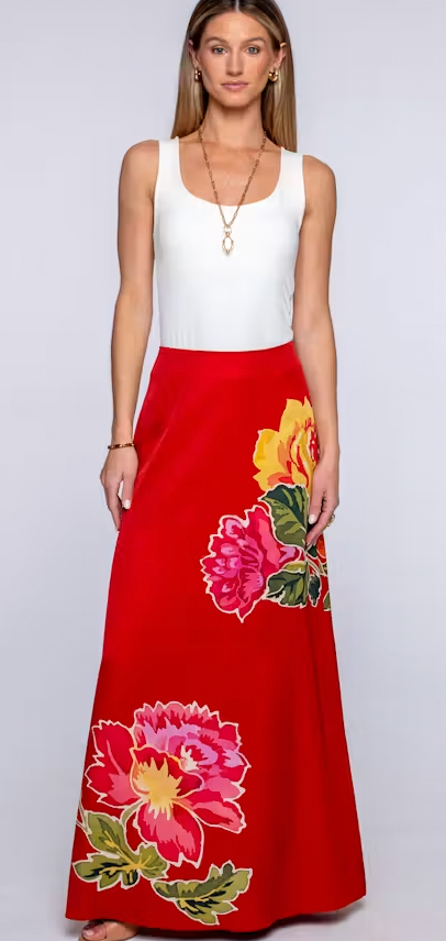 Anita Skirt Fall Blooms