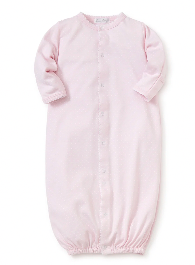 Pink/White New Kissy Dots Print Converter Gown