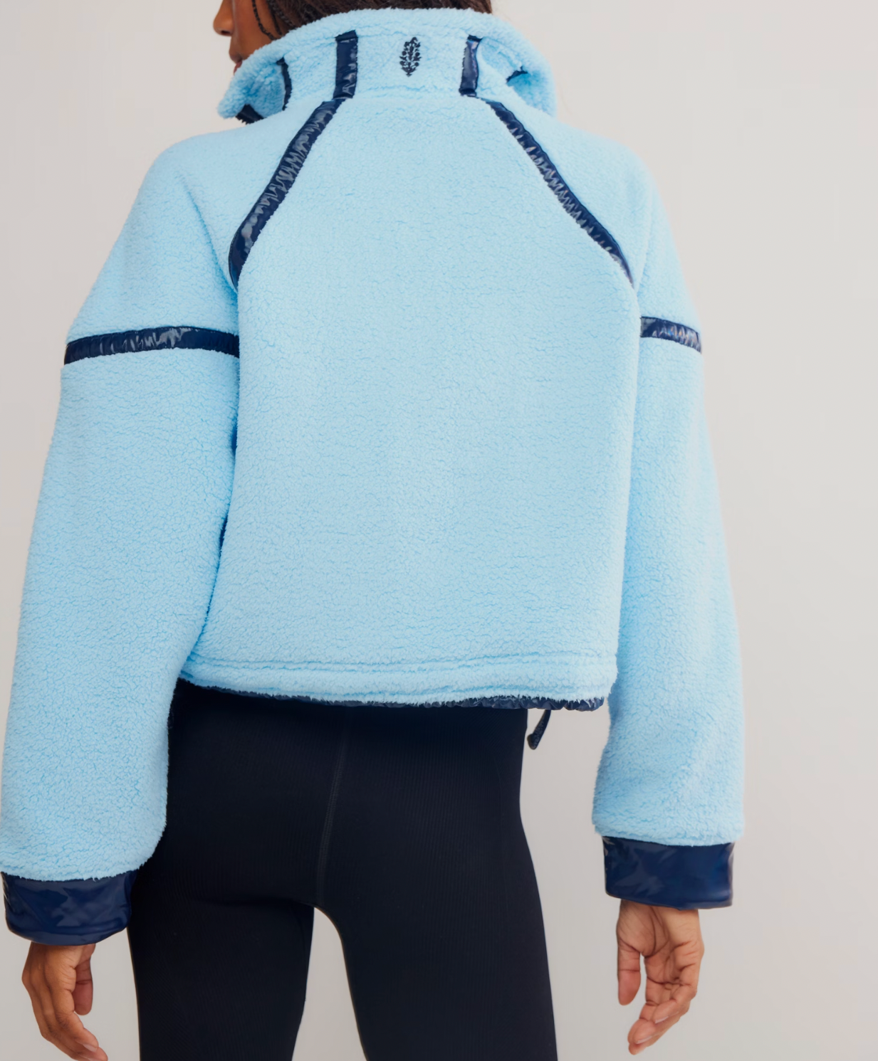 Mountain High Shine 1/2 Zip - Bright Blue Combo