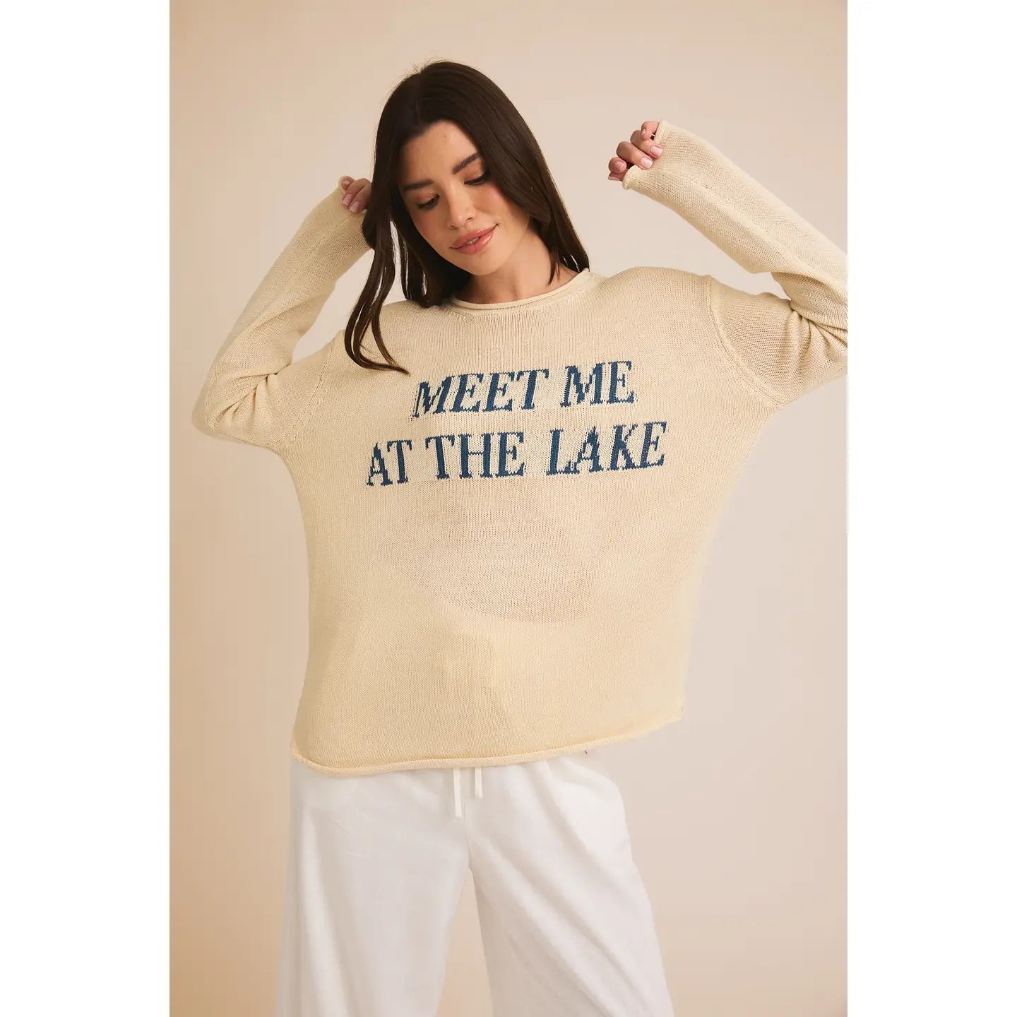 Meet me at the lake sweater