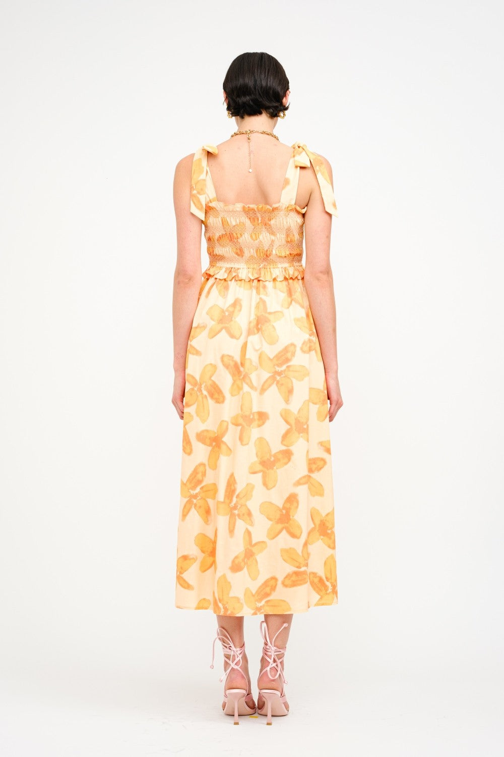 Remy Dress Orange Floral