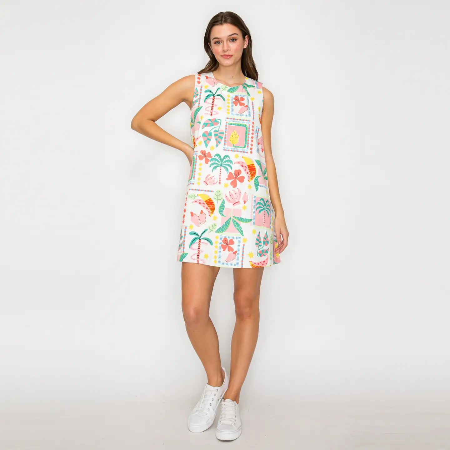 Retro Mini Shirt Dress