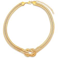 Rhodes Knotted Snake Chain Necklace
