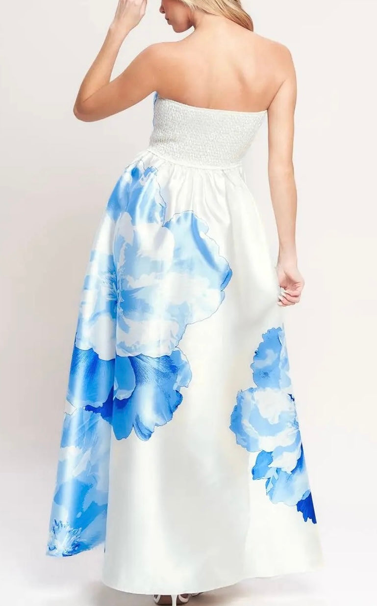 Ivory Floral Maxi Dress