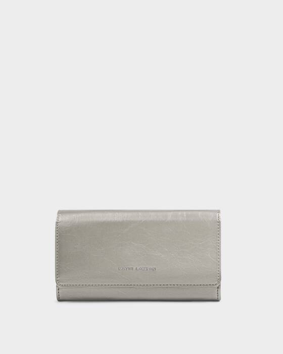 Zea Pewter Patent Crossbody