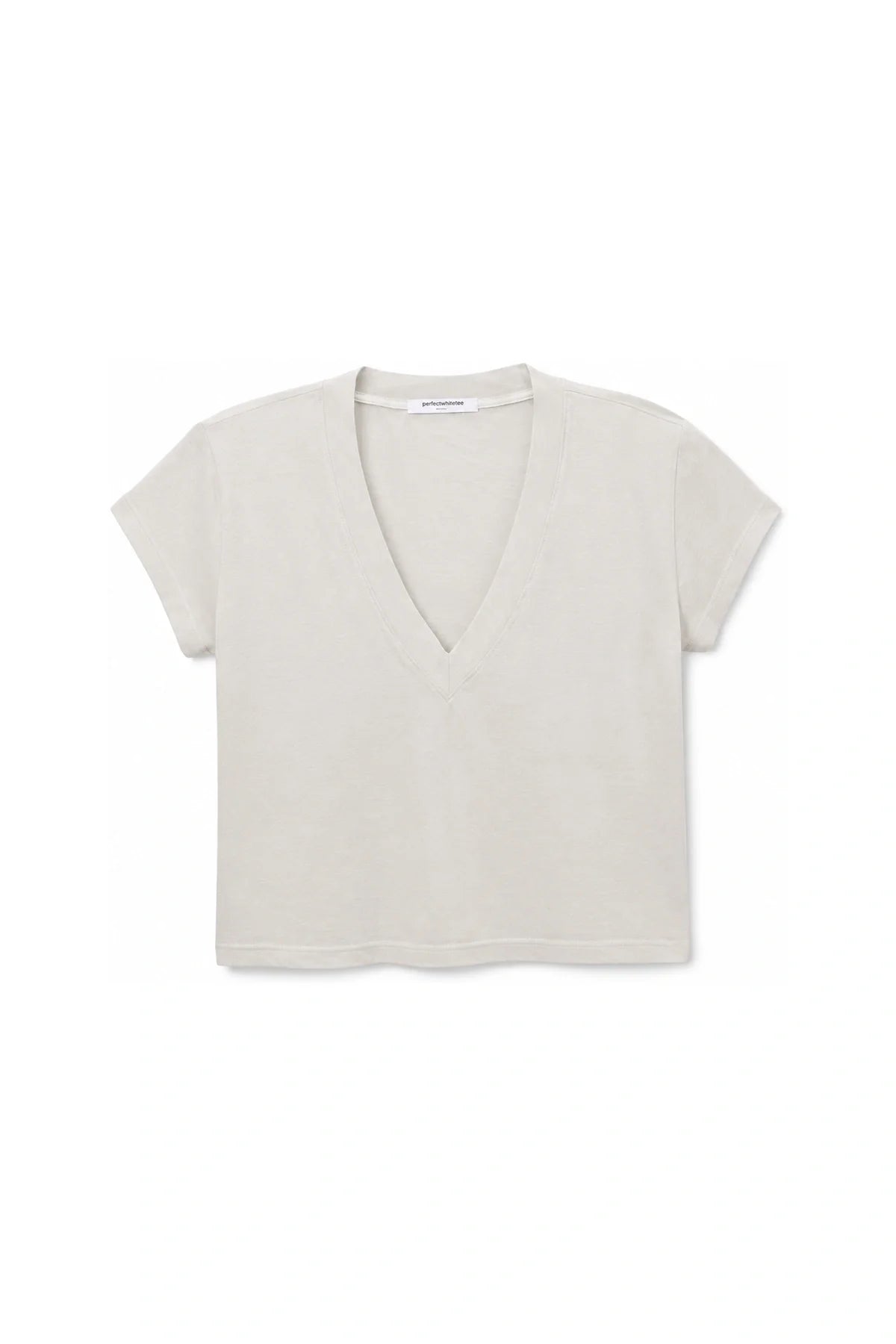 alanis recycled cotton v neck tee