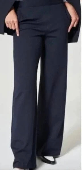 Spanx Ponte Wide Leg Pant Timeless Navy