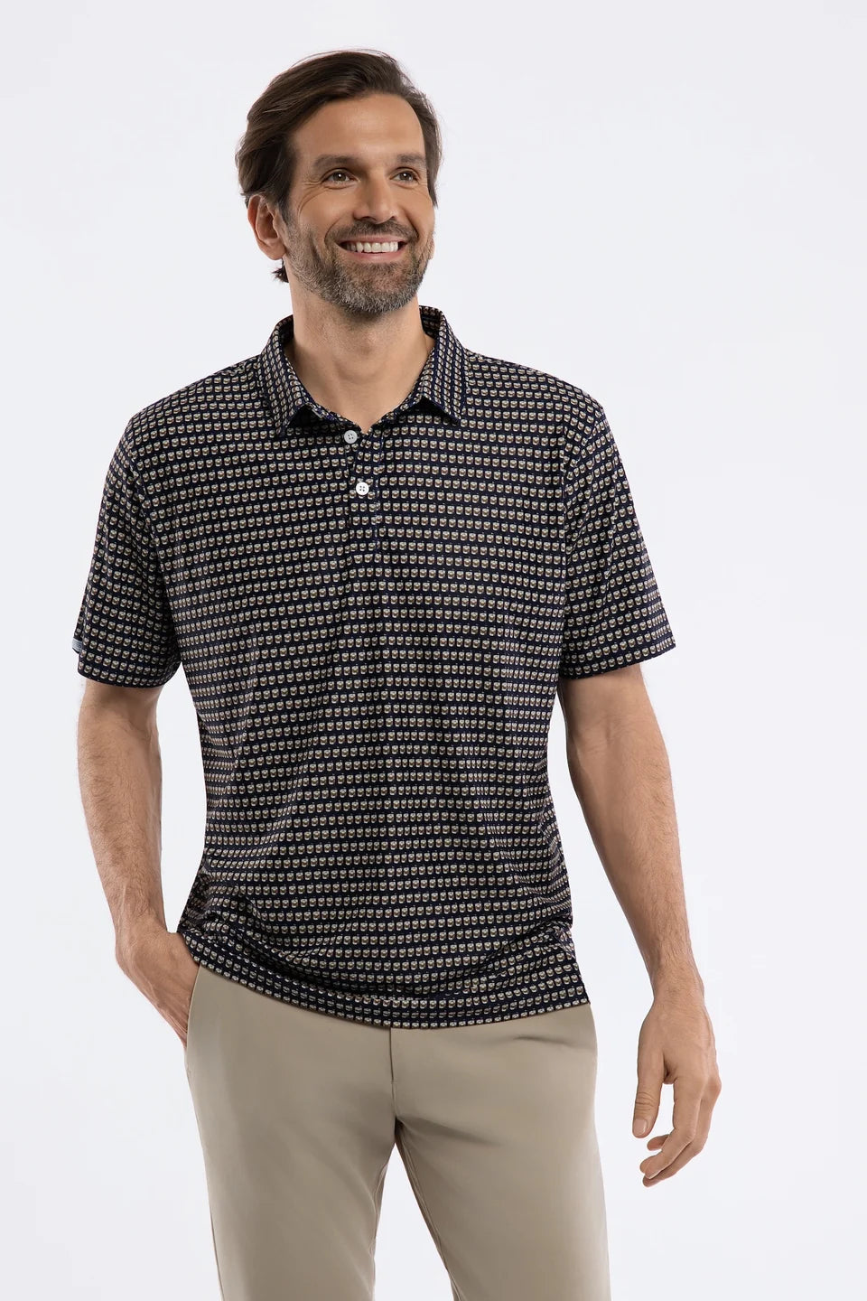 Harvey Polo - On The Rocks Navy