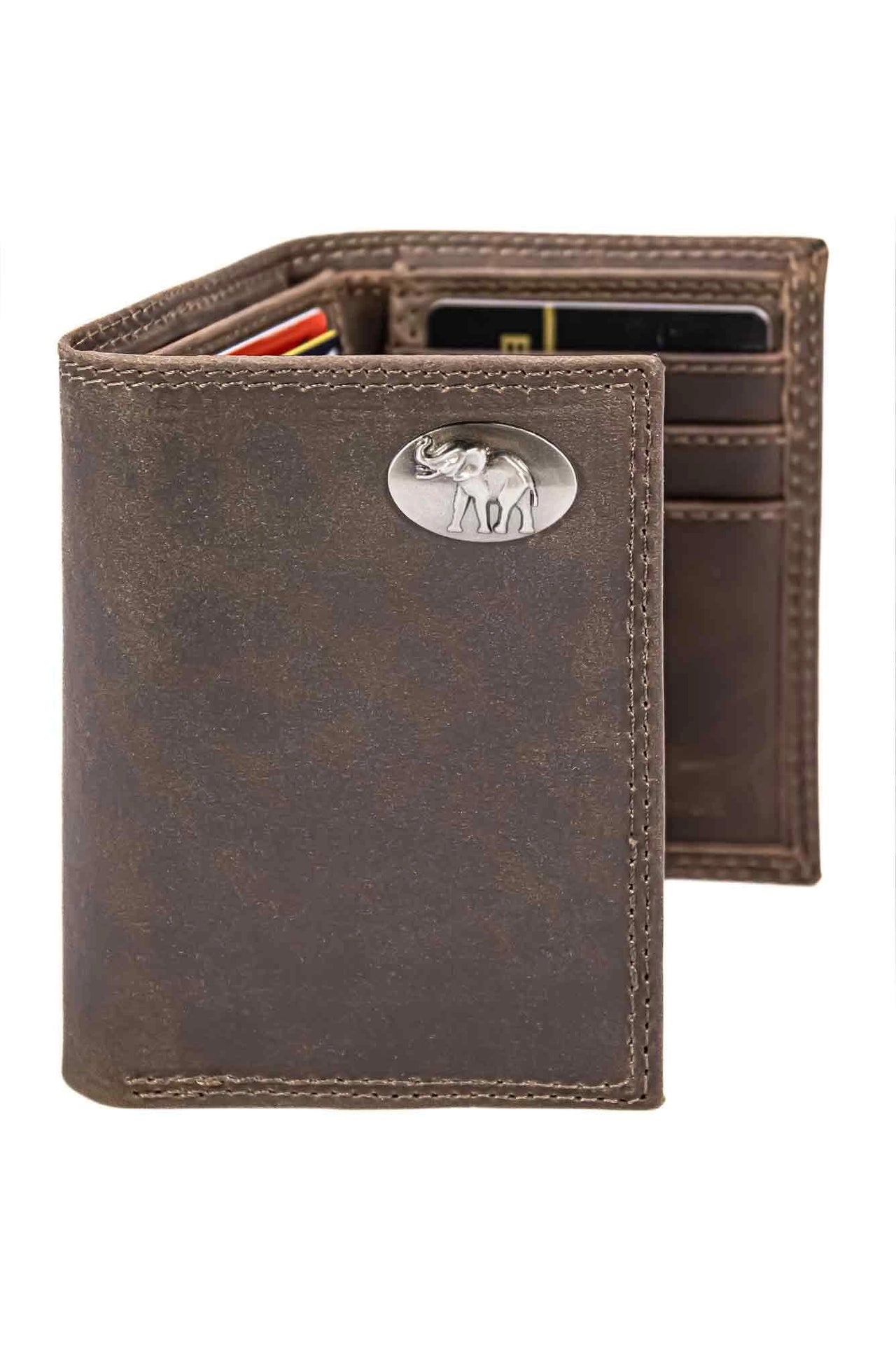 Alabama Men's Collegiate Trifold Leather Wallet