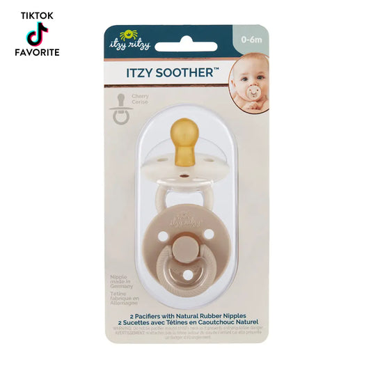 Natural Rubber Pacifier in Butter Cream and Toast