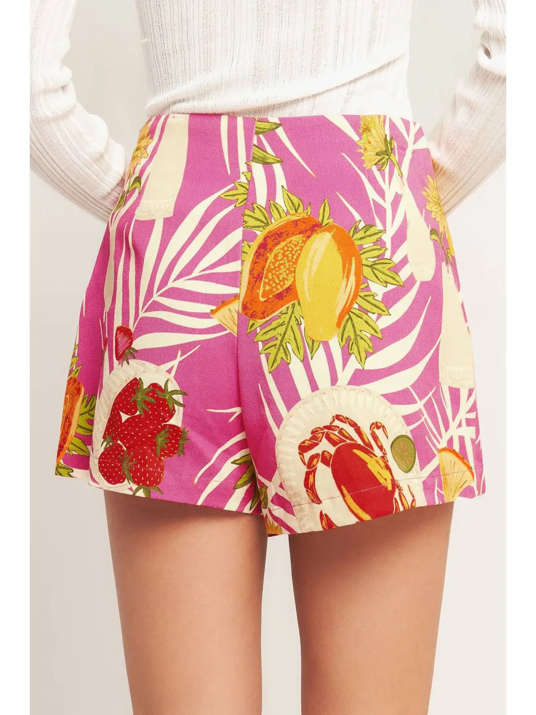 A Printed Woven Skort
