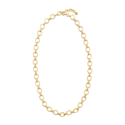 Cleopatra Small Link Necklace, 16"+2" - Gold