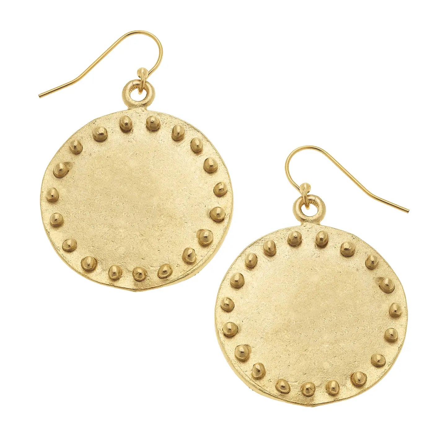 Large Circle Dot Earrings