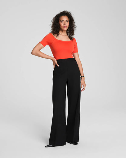Spanxsupersmooth™ Perfectfit Ponte Wide Leg Pant Black