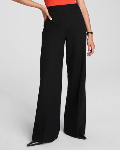 Spanxsupersmooth™ Perfectfit Ponte Wide Leg Pant Black