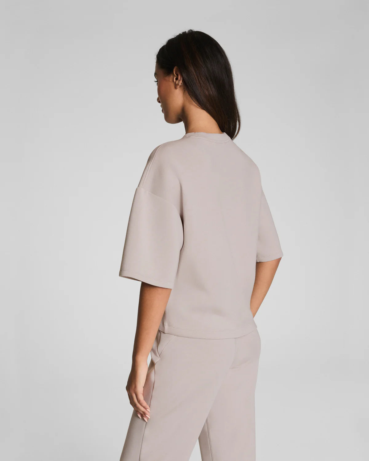 Spanx Air Essentials Relaxed Tee French Grey