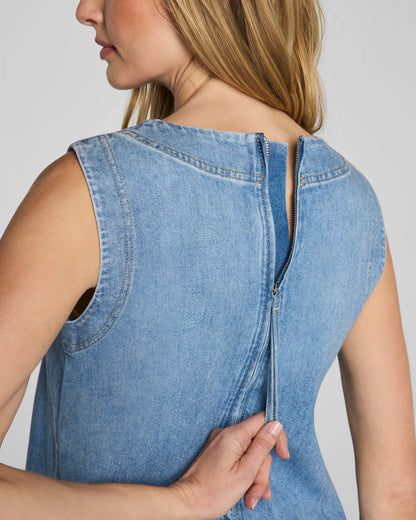 Lightweight Denim Mini Tank Dress