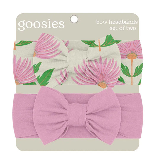 Pink Block Flower - Headband Set