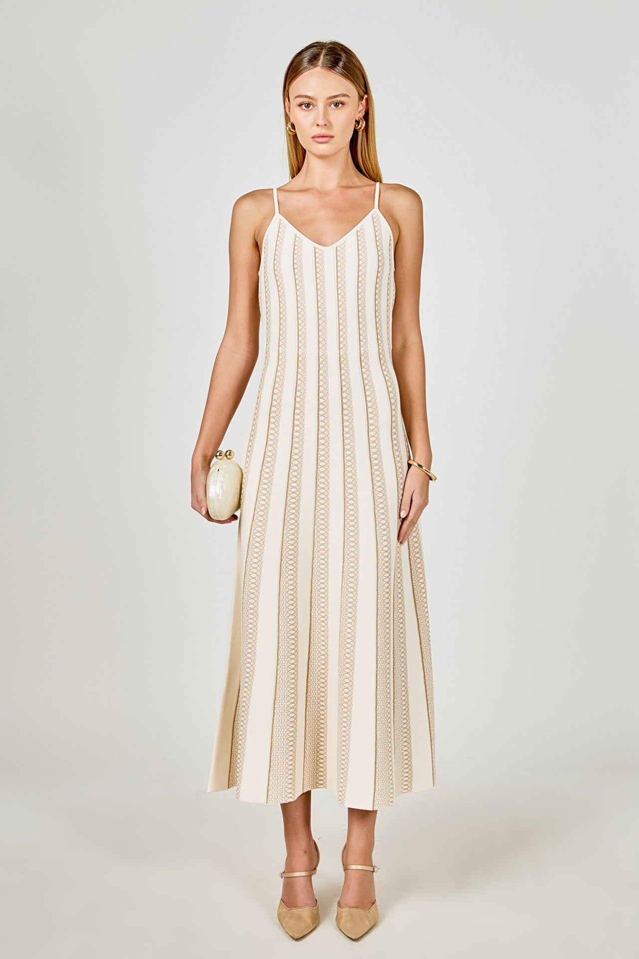 Lurex Knit Maxi Dress