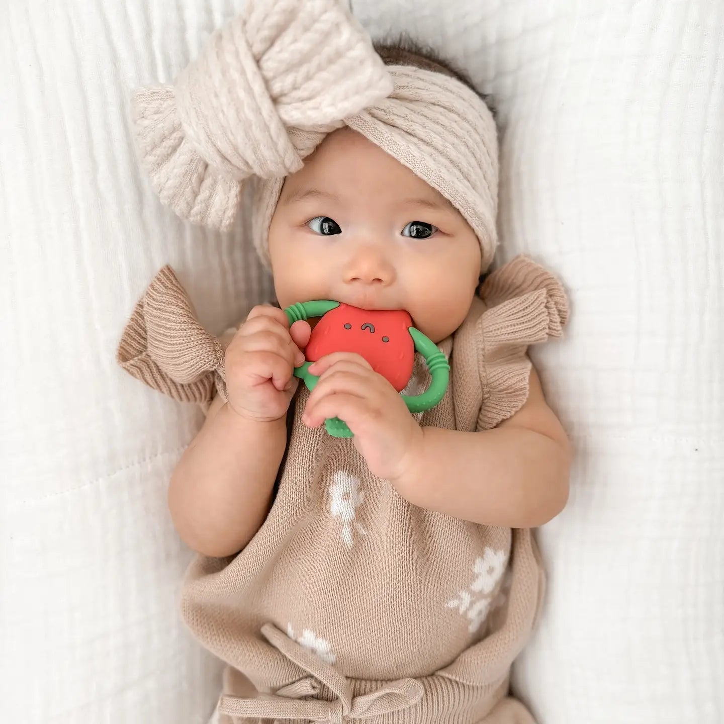 Strawberry Silicone Teether