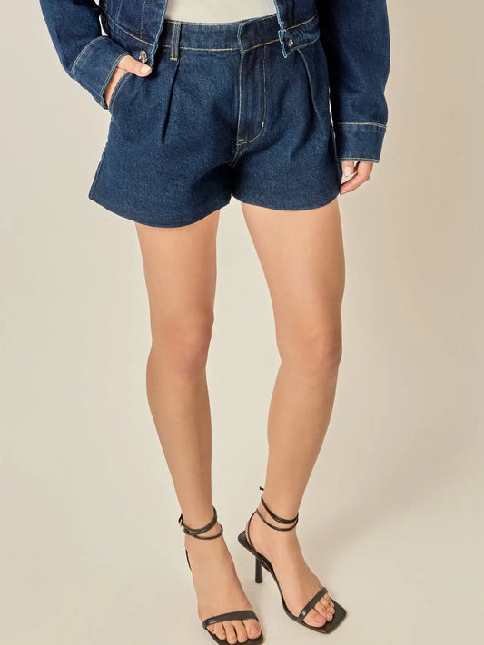 High Waist Denim Shorts