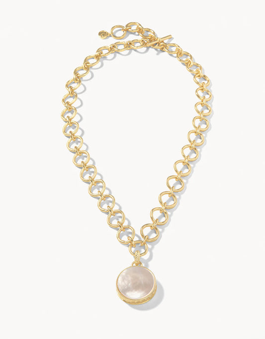 Naia Chunky Necklace 20" Pearlescent
