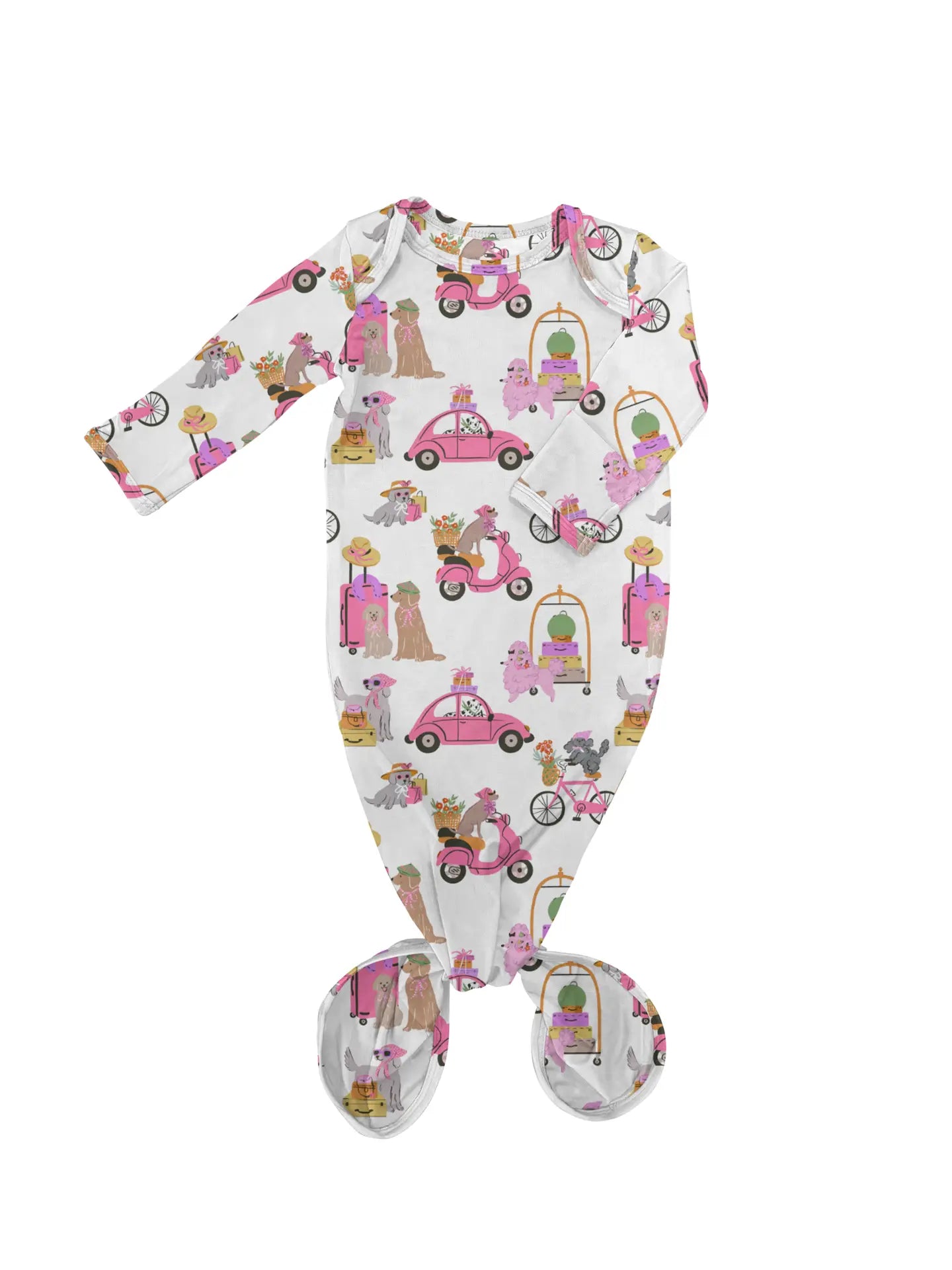 Puppy Chic (Posh Travel Dogs) Knotted Infant Gown